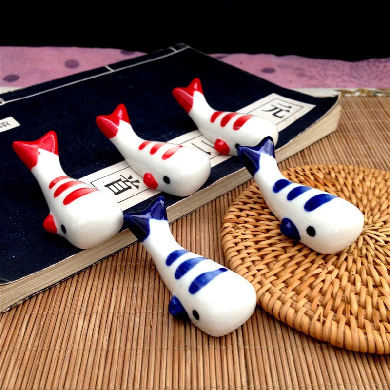 Wholesale Ceramic Whale Chopstick Holder Hand Paint