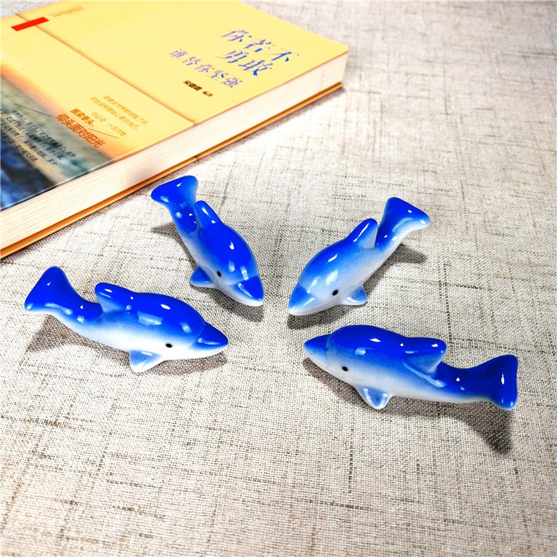 Wholesale Ceramic Dolphin Chopstick Holder Hand Paint