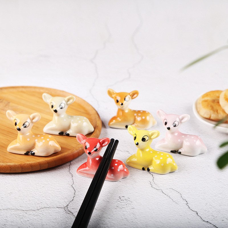 Wholesale Ceramic Sika Deer Chopstick Rest Holder