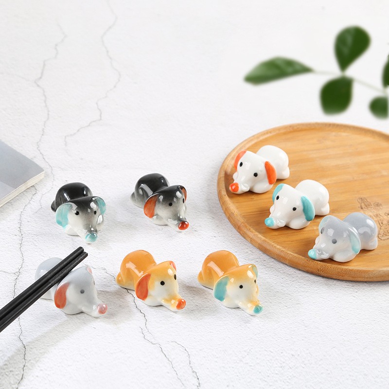 Wholesale Ceramic Elephant Chopstick Rest Holder