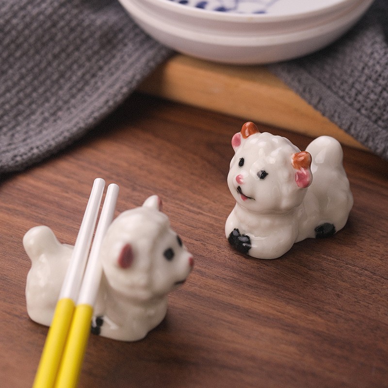 Wholesale Ceramic Sheep Chopstick Rest Hand Painted