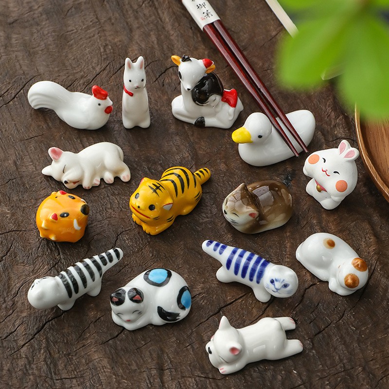 Wholesale Ceramic Animal Chopstick Rest Holder Hand Painted