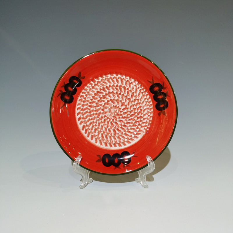 Wholesale Custom Design Ceramic Grater Plate Decal Grape