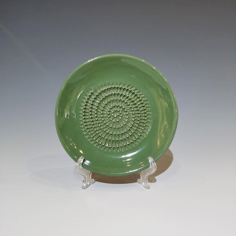 Wholesale Custom Design Ceramic Grater Plate Solid Color